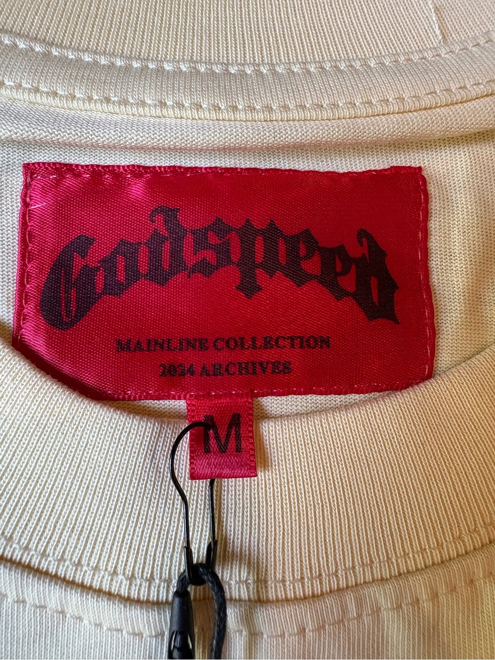 Godspeed Graphic Skull Tee - Cream with Pink/Red Print - Picture 4 of 9